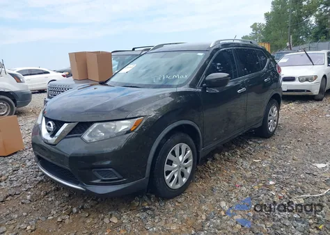 2016 Nissan Rogue S из США, поврежденный, VIN JN8AT2MTXGW001647